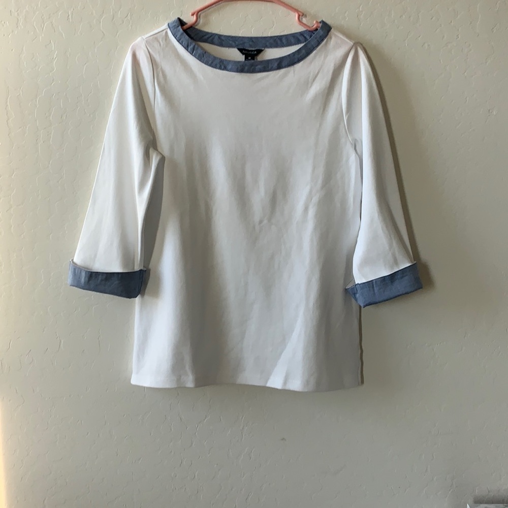 Ladies cotton 3/4 sleeve top